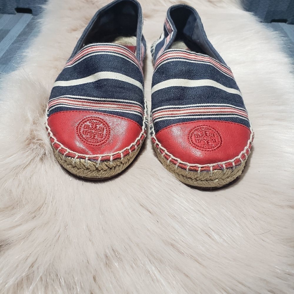Tory Burch Womens Poppy espadrille-canvas shoes